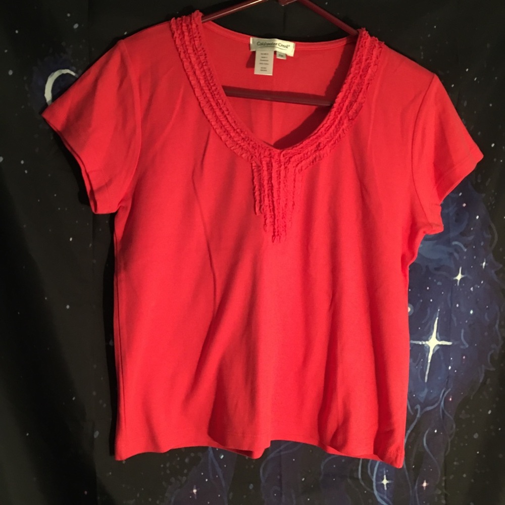 Coldwater Creek Cap Sleeved Tee Shirt
